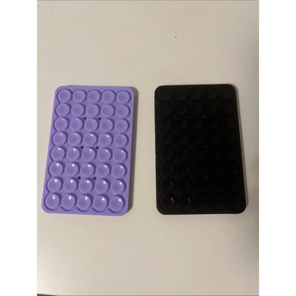 Silicone Phone Mount Grip Pad - Purple & Black 2 Pack
